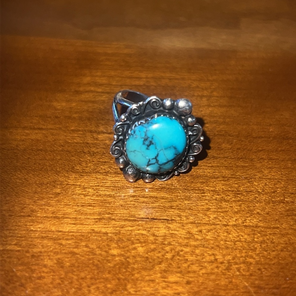 Vintage Navajo TALHAT Sterling ring
